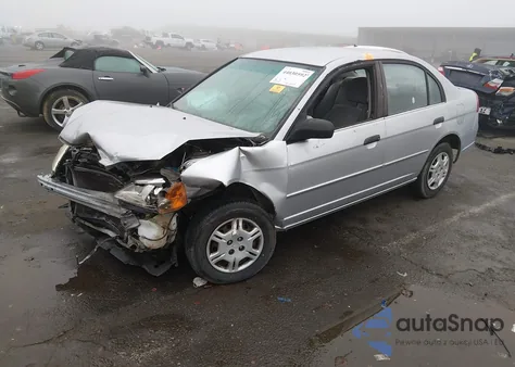 2001 Honda Civic Lx from USA, damaged, VIN 2HGES16581H612339